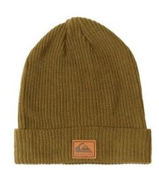 Czapka Quiksilver Performer musztardowa. Żółte czapki męskie Quiksilver, bez wzorów, z dzianiny, eleganckie. Za 112.65 zł.