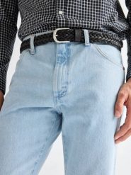 MESKI PASEK WRANGLER BRAIDED BELT BLACK 112378832. Czarne paski męskie Wrangler, bez wzorów, klasyczne. Za 89.99 zł.
