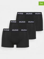 Hugo Boss Underwear Bokserki (3 pary) w kolorze czarnym rozmiar: XL. Czarne bokserki męskie Hugo Boss Underwear, bez wzorów. Za 140.20 zł.