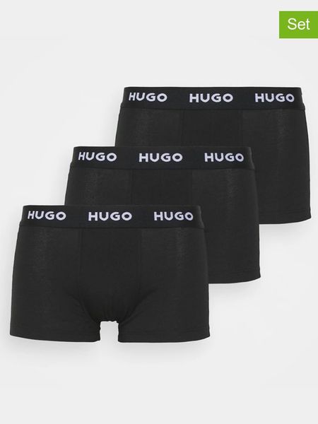 Hugo Boss Underwear Bokserki (3 pary) w kolorze czarnym rozmiar: XL. Czarne bokserki męskie Hugo Boss Underwear, bez wzorów. Za 131.43 zł.
