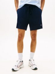 Tommy Jeans Szorty Mężczyźni niebieski, XXL. Niebieskie szorty męskie Tommy Jeans, z bawełny, bez kołnierzyka. Za 229.95 zł.