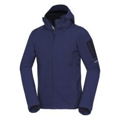 Kurtka softshell męska Northfinder Abner bluenights. Niebieskie kurtki softshell damskie Northfinder, l, bez wzorów, z softshellu, bez kaptura. Za 377.57 zł.