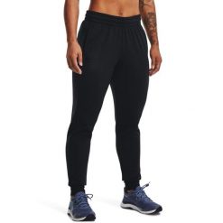 Spodnie dresowe damskie Under Armour Fleece Jogger. Czarne spodnie dresowe damskie Under Armour, xs, z dresówki, na fitness i siłownię. Za 119.99 zł.