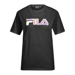 Koszulka damska FILA Londrina. Czarne bluzki damskie Fila, xs, bez wzorów, casualowe, bez kołnierzyka, bez ramiączek. Za 85.99 zł.