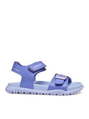 Geox Sandały J Sandal Fusbetto Gi J35HQA 000BC C8039 D Fioletowy. Fioletowe sandały dziewczęce Geox, ze skóry, bez zapięcia. Za 229.99 zł.