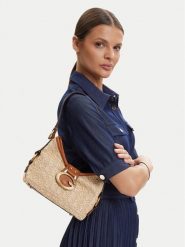 Guess Torebka Camden Mini HWRB93 08720 Beżowy. Brązowe torebki klasyczne damskie Guess, z aplikacjami, z materiału, bez dodatków. Za 419.99 zł.