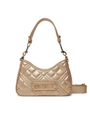 LOVE MOSCHINO Torebka JC4152PP1MLA196A Złoty. Żółte torebki klasyczne damskie Love Moschino, bez wzorów, ze skóry, bez dodatków. Za 519.99 zł.