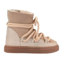 Buty Inuiki Classic Beige 60202-001 beżowy. Brązowe śniegowce dziewczęce ze skóry. Za 1,345.20 zł.