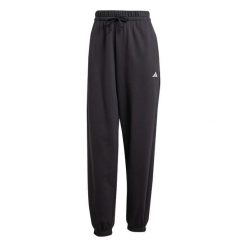 Damskie spodnie dresowe adidas Essentials. Czarne spodnie sportowe damskie Adidas, z dresówki, na fitness i siłownię. Za 269.50 zł.