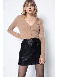 Perfect Cashmere Kaszmirowy kardigan "Paige" w kolorze jasnobrązowym rozmiar: M. Brązowe kardigany damskie Perfect Cashmere, m, bez wzorów, z kaszmiru. Za 361.99 zł.