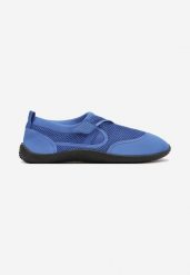 Niebieskie Wsuwane Płaskie Buty Sportowe Ozdobione Perforacją Rivanema. Niebieskie buty sportowe na co dzień męskie Born2be, bez zapięcia. Za 34.99 zł.