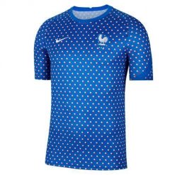 Koszulka sportowa męska Nike France Prematch Training. Niebieskie t-shirty sportowe męskie Nike, m, bez ramiączek. W wyprzedaży za 225.90 zł.