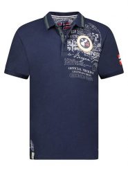 Geographical Norway Koszulka polo "Karuen" w kolorze granatowym rozmiar: S. Niebieskie koszulki polo męskie Geographical Norway, s, bez wzorów, z bawełny, bez ramiączek. Za 79.03 zł.