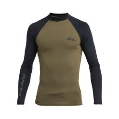 Koszulka surfingowa z długim rękawem UPF 50 dla Mężczyzn EVERYDAY Zielony. Zielone koszulki męskie z długim rękawem Quiksilver, m, z elastanu. Za 149.99 zł.