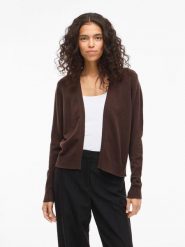 Vila Kardigan "Viril" w kolorze brązowym rozmiar: S. Brązowe kardigany damskie Vila, s, bez wzorów. Za 87.19 zł.