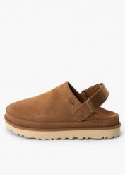 UGG Goldenstar Clog Klapki damskie. Brązowe klapki damskie Ugg, bez wzorów, bez obcasa. Za 589.99 zł.