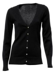 Heine Kardigan w kolorze czarnym rozmiar: 44. Czarne kardigany damskie Heine, bez wzorów, z bawełny. Za 88.45 zł.