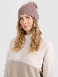 4F Czapka beanie uniseks - brązowa Uniwersalny. Brązowe czapki męskie 4f, na zimę, bez wzorów, z materiału. Za 39.99 zł.
