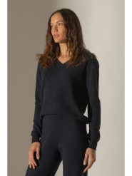 Perfect Cashmere Kaszmirowy sweter "Kalie" w kolorze czarnym rozmiar: L. Niebieskie swetry klasyczne damskie Perfect Cashmere, l, z kaszmiru, bez kołnierzyka. Za 232.78 zł.