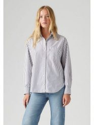 Levi's Koszula w kolorze biało-granatowym rozmiar: S. Białe koszule damskie Levi's, s, bez wzorów, z bawełny, bez kołnierzyka, bez ramiączek. Za 104.89 zł.