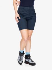 Spodenki turystyczne damskie Fjallraven Abisko Trail Stretch Shorts. Niebieskie szorty damskie Fjällräven, bez wzorów, z elastanu. Za 472.99 zł.
