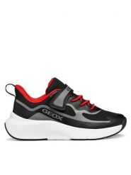 Geox Sneakersy J Pro-Ran Boy J65P7F 01454 C0048 S Czarny. Czarne buty sportowe chłopięce Geox, bez wzorów, z materiału, bez zapięcia. Za 229.99 zł.