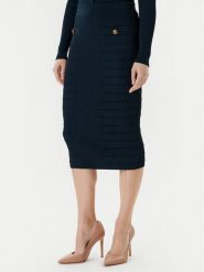 Guess Spódnica ołówkowa W5YD66 Z0130 Zielony Slim Fit. Zielone spódniczki damskie Guess, xl, z aplikacjami, z wiskozy, ołówkowe. Za 379.99 zł.