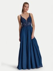 Hey Kyla Sukienka wieczorowa 5AI081HK Granatowy Slim Fit. Niebieskie sukienki damskie Hey Kyla, bez wzorów, z syntetyku, wizytowe, bez kołnierzyka, bez ramiączek. Za 609.99 zł.