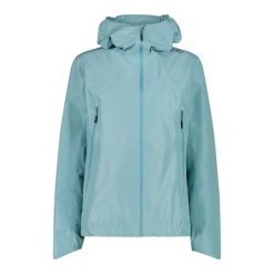 Kurtka trekkingowa damska CMP 36Z6176E555. Niebieskie kurtki damskie CMP, l, bez wzorów, z materiału, z kapturem. Za 496.00 zł.