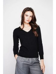 C& Jo Sweter w kolorze czarnym rozmiar: 42. Czarne swetry klasyczne damskie C& Jo, ze splotem, bez kołnierzyka. Za 139.20 zł.