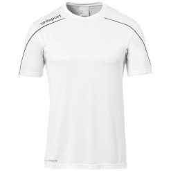 Koszulka Uhlsport Stream 22. Białe t-shirty sportowe męskie UHLSPORT, m, bez ramiączek, na fitness i siłownię. Za 120.50 zł.
