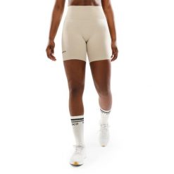 Damskie bezszwowe krótkie legginsy kolarki treningowe Fitness Siroko Dynamic. Brązowe legginsy damskie SIROKO, xs, bez wzorów, z materiału. Za 105.00 zł.