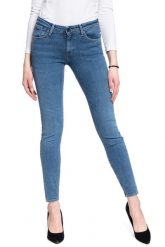 SPODNIE DAMSKIE LEE SCARLETT SELVAGE FAIR MID L526LY40 112111739. Niebieskie spodnie materiałowe damskie Lee, bez wzorów, z jeansu. Za 199.99 zł.