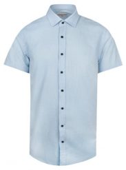Letnia, Weekendowa Koszula Bawełniana - Pako Jeans - Błękitna. Niebieskie koszule męskie Pako Jeans, na lato, m, bez wzorów, z bawełny, bez kołnierzyka, bez ramiączek. Za 169.00 zł.