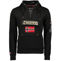 Bluza z kapturem z kieszenią kangurką Geographical Norway Gymclass. Czarne bluzy z kapturem męskie Geographical Norway, m, z materiału. Za 229.00 zł.