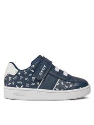 Geox Sneakersy B Eclyper Boy B455LA 00454 C4211 Granatowy. Niebieskie buty sportowe chłopięce Geox, ze skóry, bez zapięcia. Za 119.99 zł.