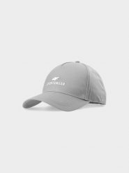 4F Czapka z daszkiem strapback uniseks - szara L/XL. Szare czapki z daszkiem damskie 4f, bez wzorów, z bawełny. W wyprzedaży za 39.99 zł.