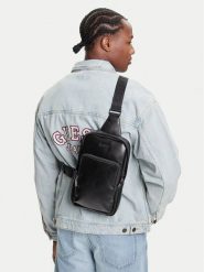 Guess Saszetka HMBOCA P5326 Czarny. Czarne saszetki męskie Guess, ze skóry. Za 249.99 zł.