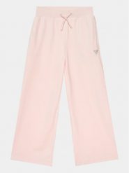 Guess Spodnie dresowe J4RQ16 KBXI2 Różowy Wide Leg. Czerwone spodnie dziewczęce Guess, z dresówki. Za 289.99 zł.
