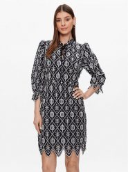 Bruuns Bazaar Sukienka codzienna Lantana Abama BBW3350 Czarny Regular Fit. Czarne sukienki damskie Bruuns Bazaar, na co dzień, bez wzorów, z bawełny, bez kołnierzyka, bez ramiączek, proste. Za 979.99 zł.