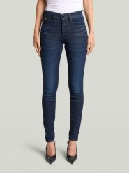 G-Star Dżinsy - Skinny fit - w kolorze granatowym rozmiar: W28/L32. Niebieskie jeansy damskie G-Star, z podwyższonym stanem. Za 279.95 zł.