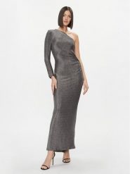 Please Sukienka wieczorowa A1XPBFT000 Srebrny Slim Fit. Szare sukienki damskie Please, l, bez wzorów, z syntetyku, wizytowe, bez kołnierzyka, bez ramiączek. Za 239.99 zł.