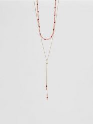 Naszyjnik z kamieniami - wielobarwny. Naszyjniki damskie Reserved. Za 49.99 zł.