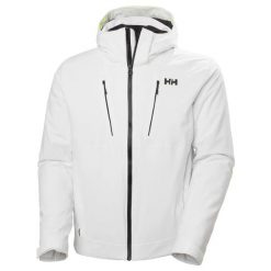 Kurtka narciarska Helly Hansen Alpha 4.0. Białe kurtki narciarskie i snowboardowe damskie Helly Hansen, l, bez wzorów, z dzianiny, bez kaptura, narciarskie, primaloft. Za 1,694.00 zł.