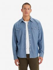 Levi´s Koszula dżinsowa - Regular fit - w kolorze niebieskim rozmiar: S. Niebieskie koszule męskie s, bez wzorów, z bawełny, bez kołnierzyka, bez ramiączek. Za 122.96 zł.
