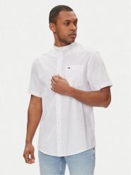 Tommy Jeans Koszula Mao DM0DM18965 Biały Regular Fit. Białe koszule męskie Tommy Jeans, m, bez wzorów, z jeansu, bez kołnierzyka, bez ramiączek. Za 329.99 zł.