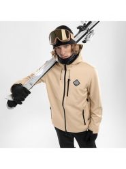 Siroko Softshellowa kurtka narciarska "W2" w kolorze beżowym rozmiar: XXL. Brązowe kurtki narciarskie i snowboardowe damskie SIROKO, m, bez wzorów, bez kaptura. Za 272.31 zł.