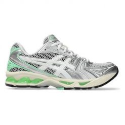 Buty do chodzenia męskie Asics Gel-kayano 14. Szare buty sportowe na co dzień męskie Asics, z materiału, bez zapięcia, na fitness i siłownię, asics gel kayano. Za 817.95 zł.