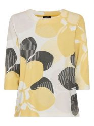 Olsen Bluza w kolorze złoto-biało-czarnym rozmiar: 48. Białe bluzy bez kaptura damskie Olsen. Za 129.95 zł.