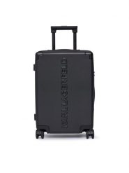 KARL LAGERFELD Walizka kabinowa A3W30245 Czarny. Czarne walizki Karl Lagerfeld, bez wzorów, z tworzywa sztucznego. Za 1,299.00 zł.